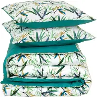 De Witte Lietaer Dekbedovertrek Salix Deep Jungle Percal-260 x 200 / 220 / 240 cm | Extra Breed