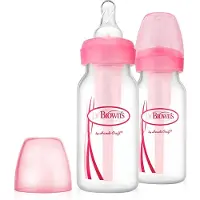 Dr. Browns Dr. Brown's Standaard Fles Roze - 2 x 120 ml
