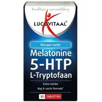 Lucovitaal 3x Melatonine 5-HTP L-Tryptofaan 30 tabletten