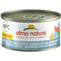 Almo Nature 48x HFC Complete Kattenvoer Nat Graanvrij Makreel & Zoete Aardappel 70 gr