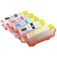 Inktmedia Geschikt Canon Pgi-520 & Cli-521 serie Navulbare cartridges (met ARC chip) van
