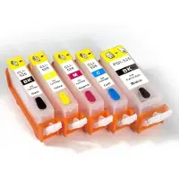 Inktmedia Geschikt Canon Pgi-525 & Cli-526 serie Navulbare cartridges met ARC chip van