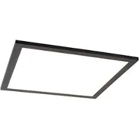 QAZQA Modern LED paneel zwart 40 cm incl. LED - Liv