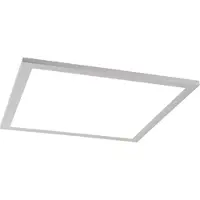 QAZQA Modern LED-paneel staal 40 cm incl. LED - Liv