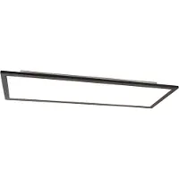 QAZQA Modern LED paneel zwart 80 cm incl. LED - Liv