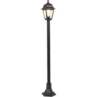 QAZQA Klassieke lantaarn zwart 122 cm IP44 - Capital