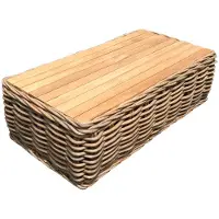 AVH-Collectie Sumatra lounge tuintafel naturel rotan - teak