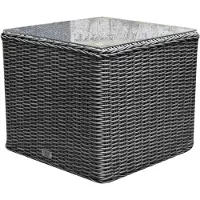 AVH-Collectie Toscane premium bijzettafel 50x50xH45 cm antraciet