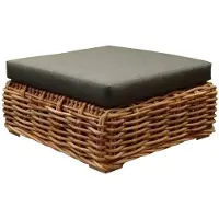 AVH-Collectie Sabuga voetenbank 92x92xH48 cm naturel rotan