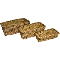 AVH-Collectie Chen mandenset 30x30xH26 cm, 43x21xH16 cm en 50x28xH20 cm