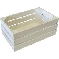 Bisetti Gnbak 1-4 Hout Wit 26x15.7xh10.5cmberk Multiplex