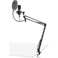 VONYX CMS300B USB Studio microfoon met verstelbare arm - Zwart
