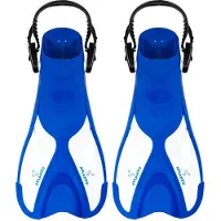Atlantis Zwemvliezen Snorkelvin Kids Blue White-Schoenmaat 30 - 36
