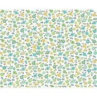 A.S. Création KLEINE VROLIJKE BLOEMETJES BEHANG - Blauw Geel Groen - AS Creation COZZ