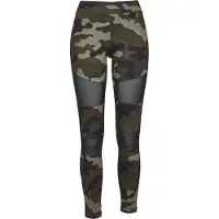 Urban Classics Leggings kaki / olijfgroen / zwart