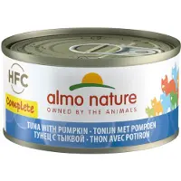 Almo Nature 48x HFC Complete Kattenvoer Nat Graanvrij Tonijn & Pompoen 70 gr