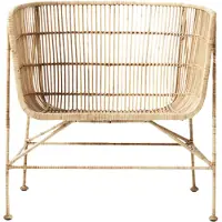 House Doctor Coon natural rotan loungestoel