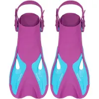Atlantis Dolphin - Flippers - Zwemvliezen - Verstelbare Hielstrap - Voor Zwemmen & Snorkelen - Kinderen - Paars/Blauw - 30-36