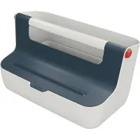Leitz mobiele opbergdoos Cosy, draaggreep & deksel, tot A4, grijs