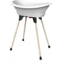 Thermobaby Vasco - baby badje met standaard - lelie wit