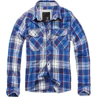 Brandit Overhemd blauw / navy / vuurrood / wit
