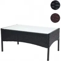 Mendler Poly-Rattan tuintafel big bruin