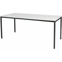 Schaffenburg Bureautafel - Domino Basic 180x80 grijs - zwart frame