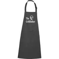 Kariban mijncadeautje - luxe keukenschort - The Grillfather Corleone - chique grijs