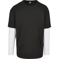 Urban Classics Shirt zwart / wit