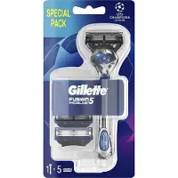 Gillette Gilette Fusion 5 Proglide Scheermes Schraper & 5 Scheermesjes