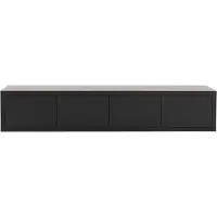 Goossens Tv Meubel Barcelona, 4 kleppen met kabeldoorvoer