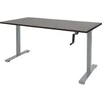 Schaffenburg Dextro Slinger Zit-sta-bureau Rechthoekig Eiken T-Voet 1.800 (B) x 900 (D) x 705 (H) mm Melamine
