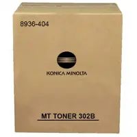 Minolta 8936-404 toner cartridge zwart nr. 302B ( 2 stuks ) origineel