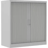 Ceha Roldeurkast Metaal 2 Planken Afsluitbaar 1.000 x 450 x 1.050 mm Grijs