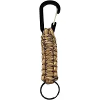 ABC-led Paracord Sleutelhanger Desert Camo - Karabijn