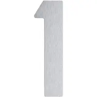 Artitec Huisnummer 1 120 mm rvs mat