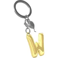 Metalmorphose Initialen Alfabet Sleutelhanger Letter W