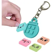 PIXIE CREW Pixie mozaiek sleutelhanger turqouise