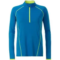 James & nicholson James and Nicholson Dames/dames Sport Top met lange mouwen (Helder blauw/rechts geel)