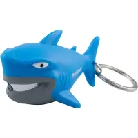 Munkees Sleutelhanger Haai Met Lampje Blauw Junior 6,4 Cm