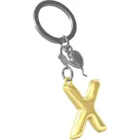 Metalmorphose Initialen Alfabet Sleutelhanger Letter X