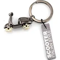 Metalmorphose Scooter Sleutelhanger Vespa Design Cadeau Accessoire- Glanzende Zwart