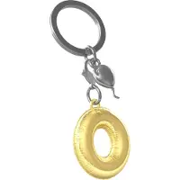 Metalmorphose Initialen Alfabet Sleutelhanger Letter O