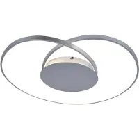 LUCANDE Plafondlamp , Enesa, dimbare, Metallic, Slaapkamer, Metaal, Modern