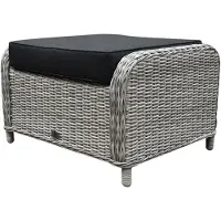AVH-Collectie Toscane Bilbao voetenbank 60x74xH47 cm wit grijs