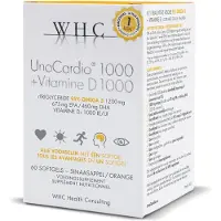 WHC Unocardio omega3 1000 + Vitamine D 60 St Capsules