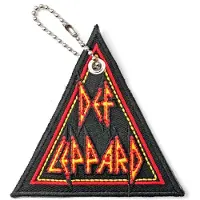 Rock Off Def Leppard - Tri-Logo Sleutelhanger - Zwart