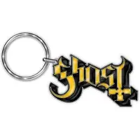 Rock Off Ghost - Logo Sleutelhanger - Geel/Zwart