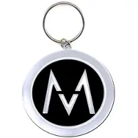 Maroon 5 - M Logo Sleutelhanger - Zilverkleurig/Zwart