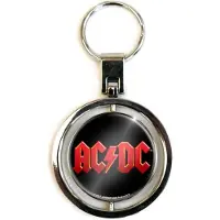 Rock Off AC/DC - Logo Sleutelhanger - Zwart